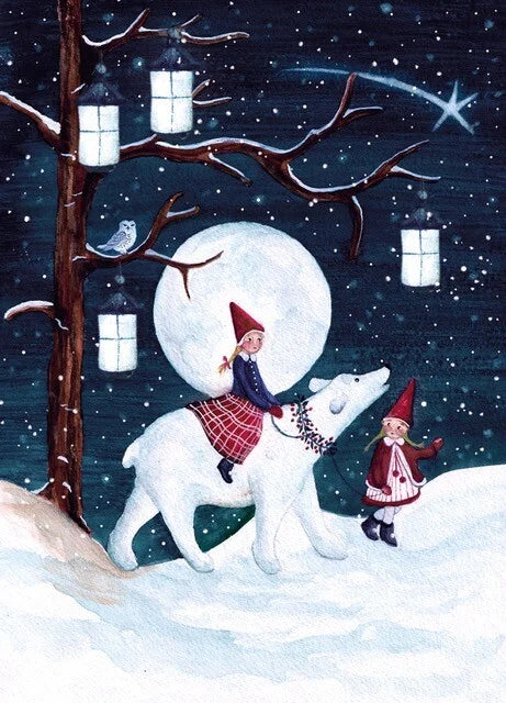 Polarkinder | Klugscheißer-Postkarte