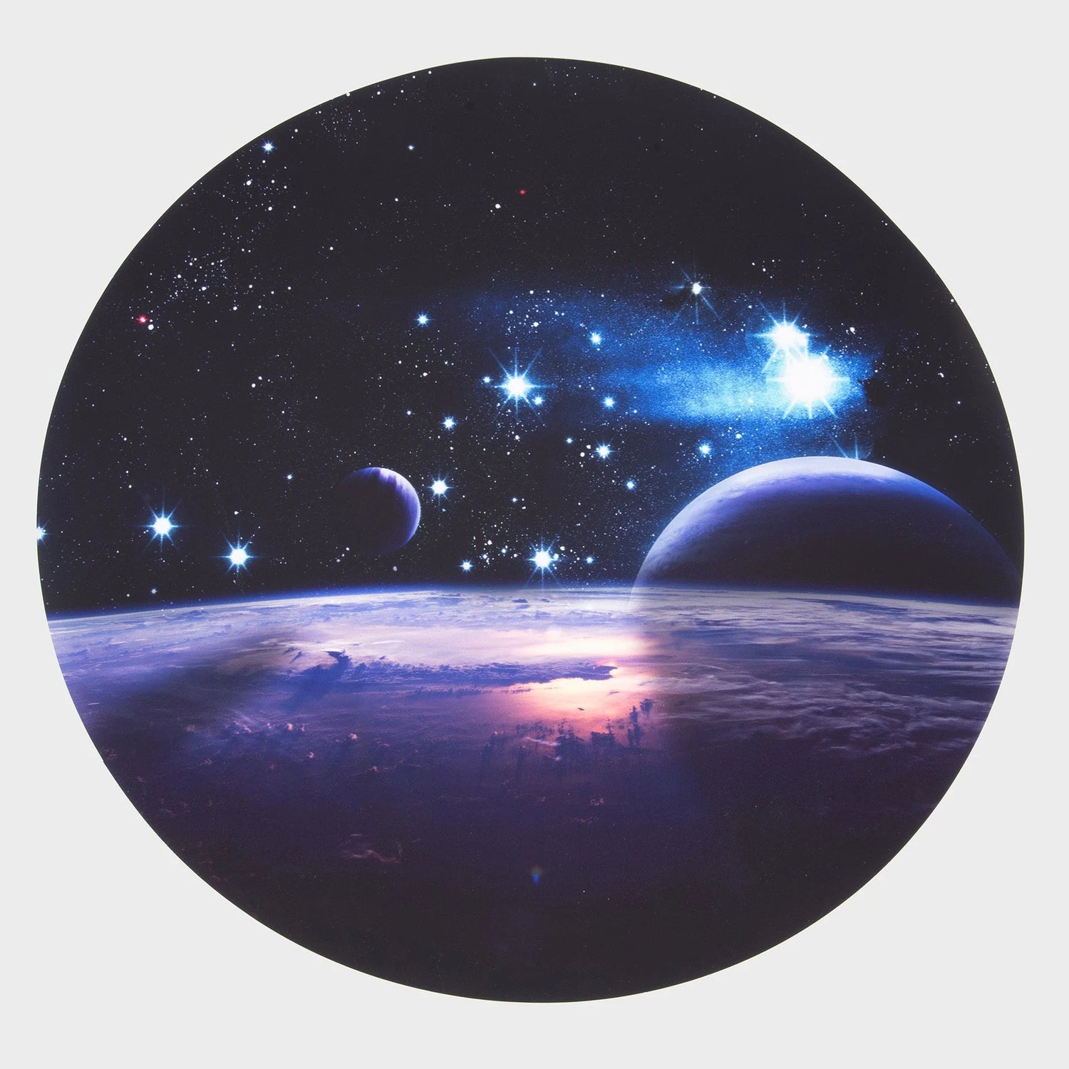 Runde Spielmatte - Weltraum