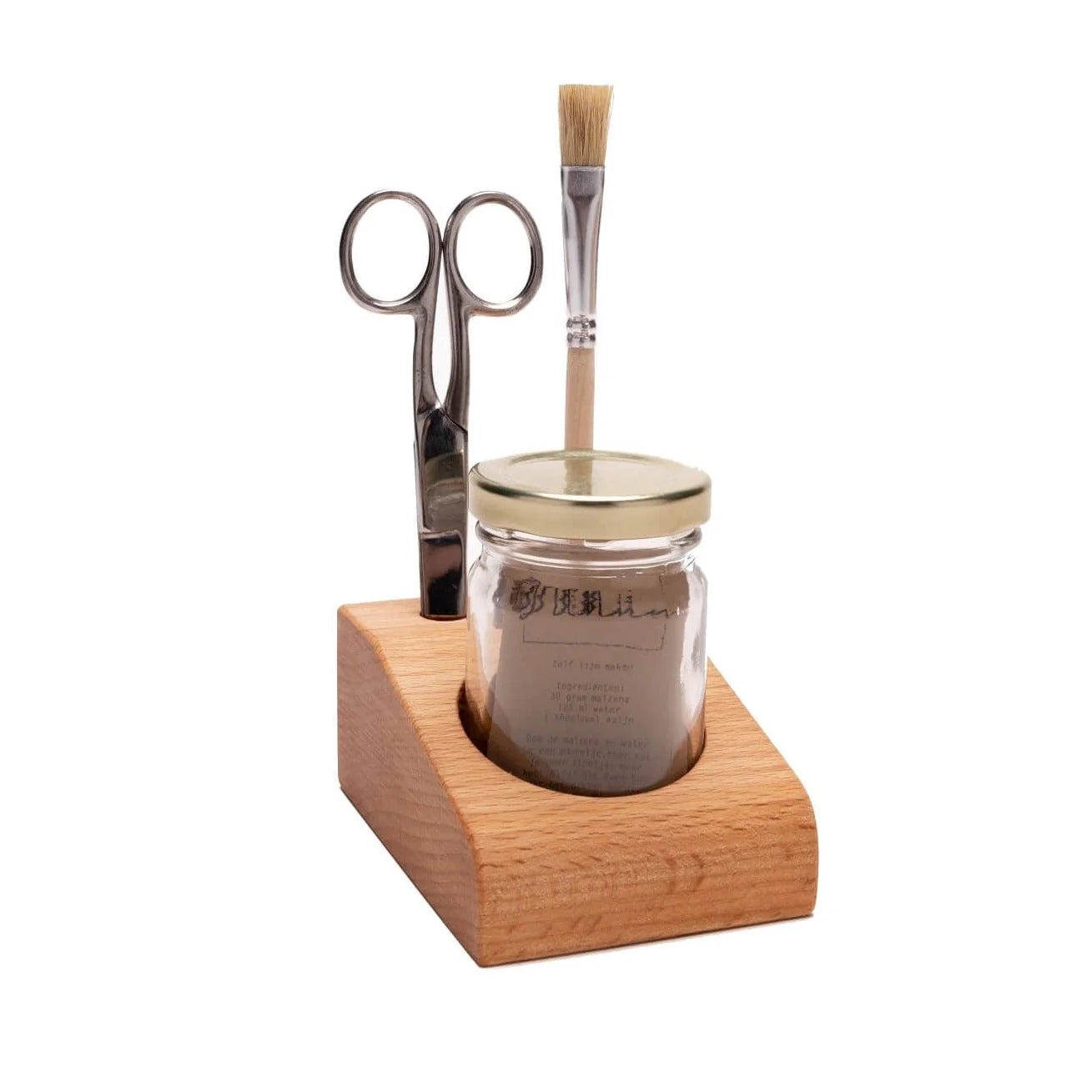 Grennn Leimtopfhalter
 Buche inkl.
 Topf, Pinsel und Schere