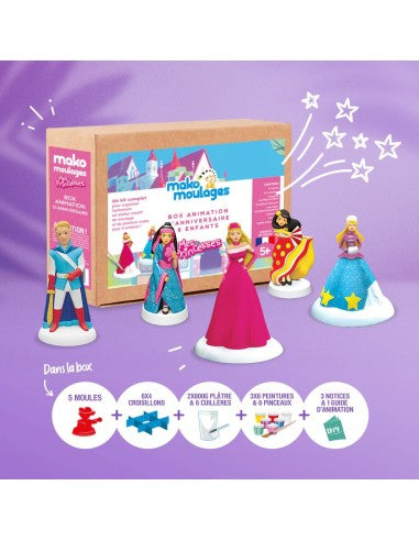Mako Moulages - Verjaardagsbox voor 6 kinderen Prinses