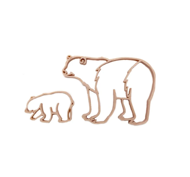 Grennn Cutters Eisbär und Junges