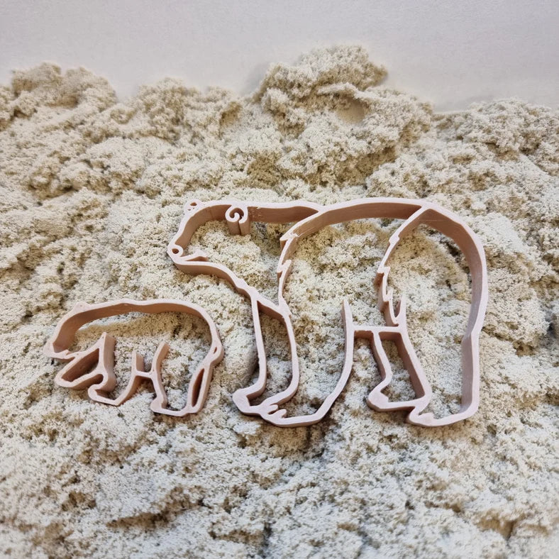 Grennn Cutters Eisbär und Junges