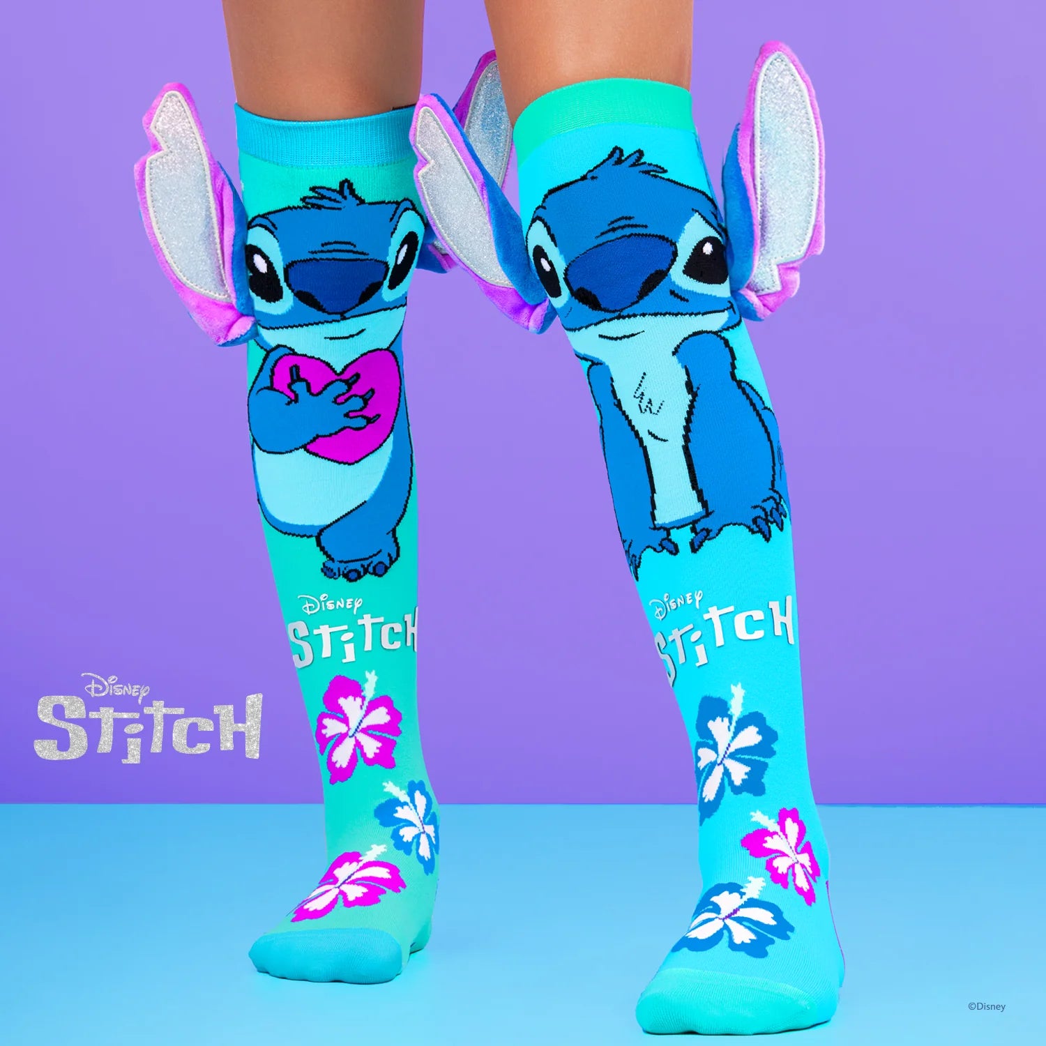 Stitch sokken (zilver)