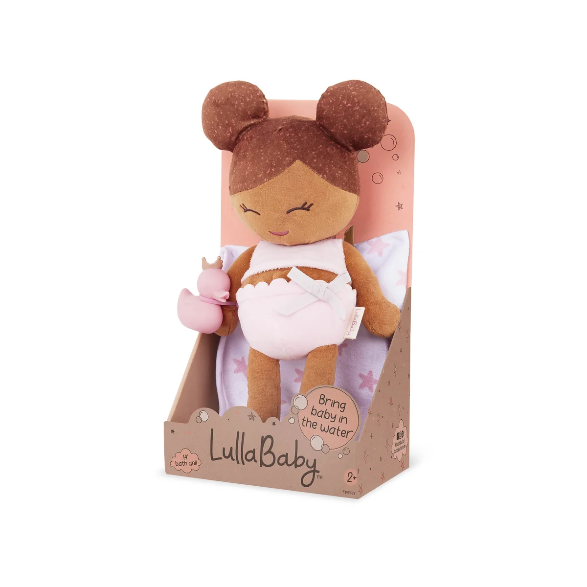 LullaBaby - Badpopje bruine haren