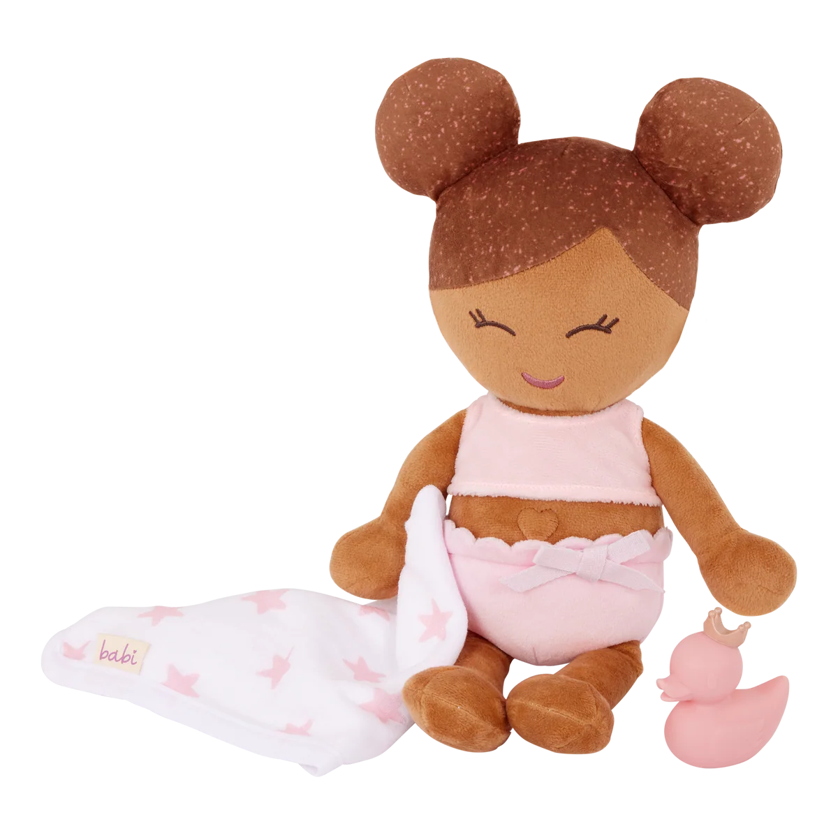 LullaBaby - Badpopje bruine haren