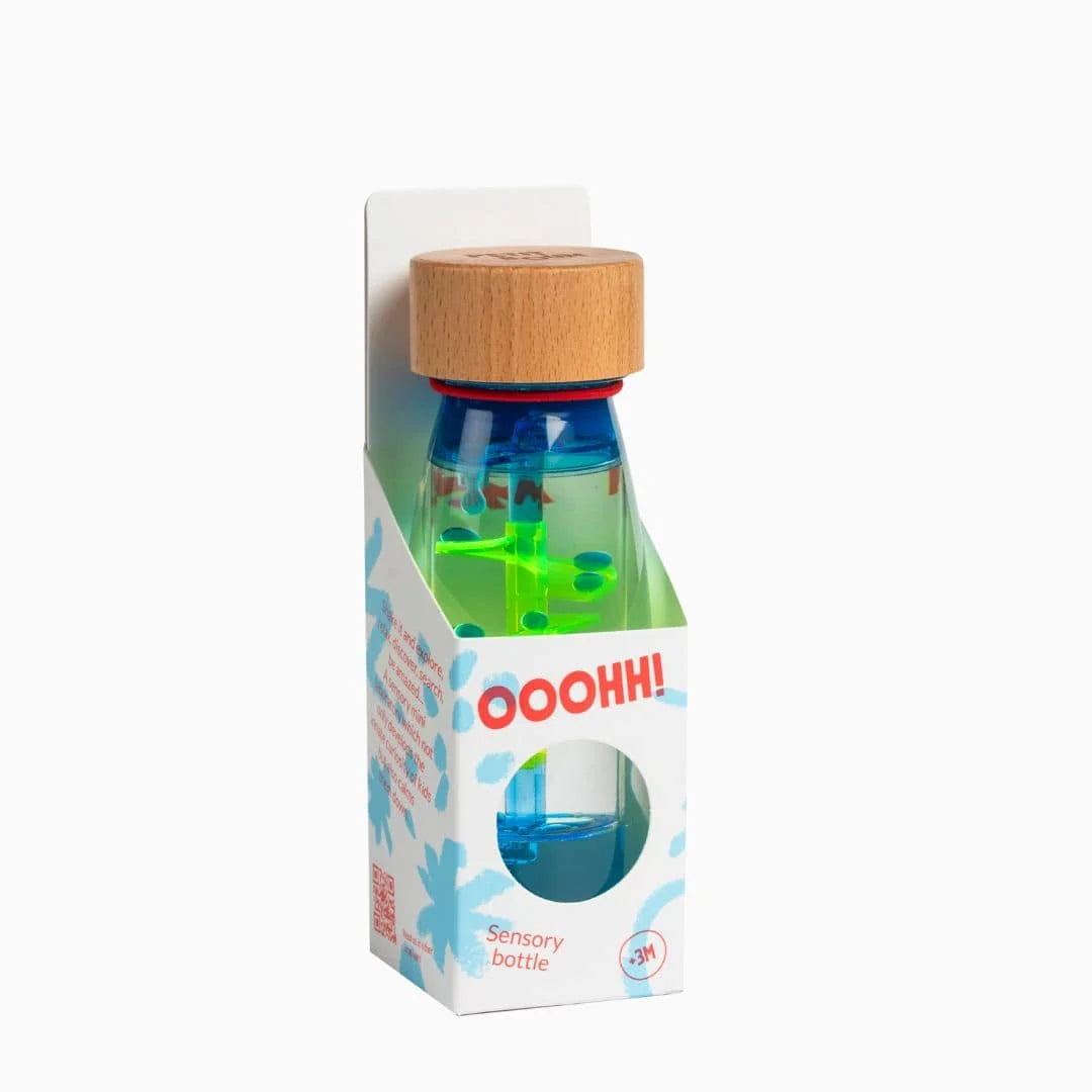 Petit Boum | Spiraal / Lava fles blauw