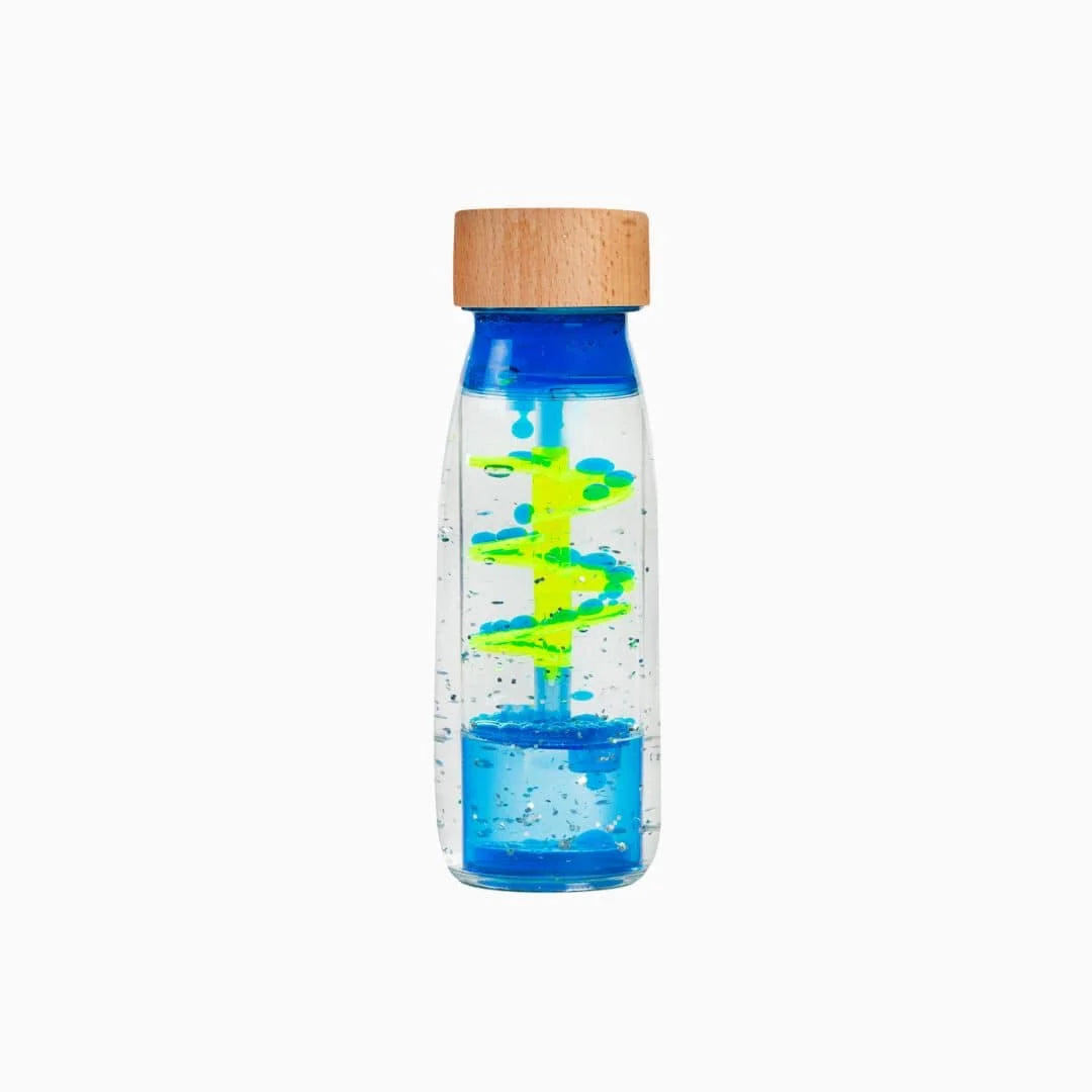 Petit Boum | Spiraal / Lava fles blauw