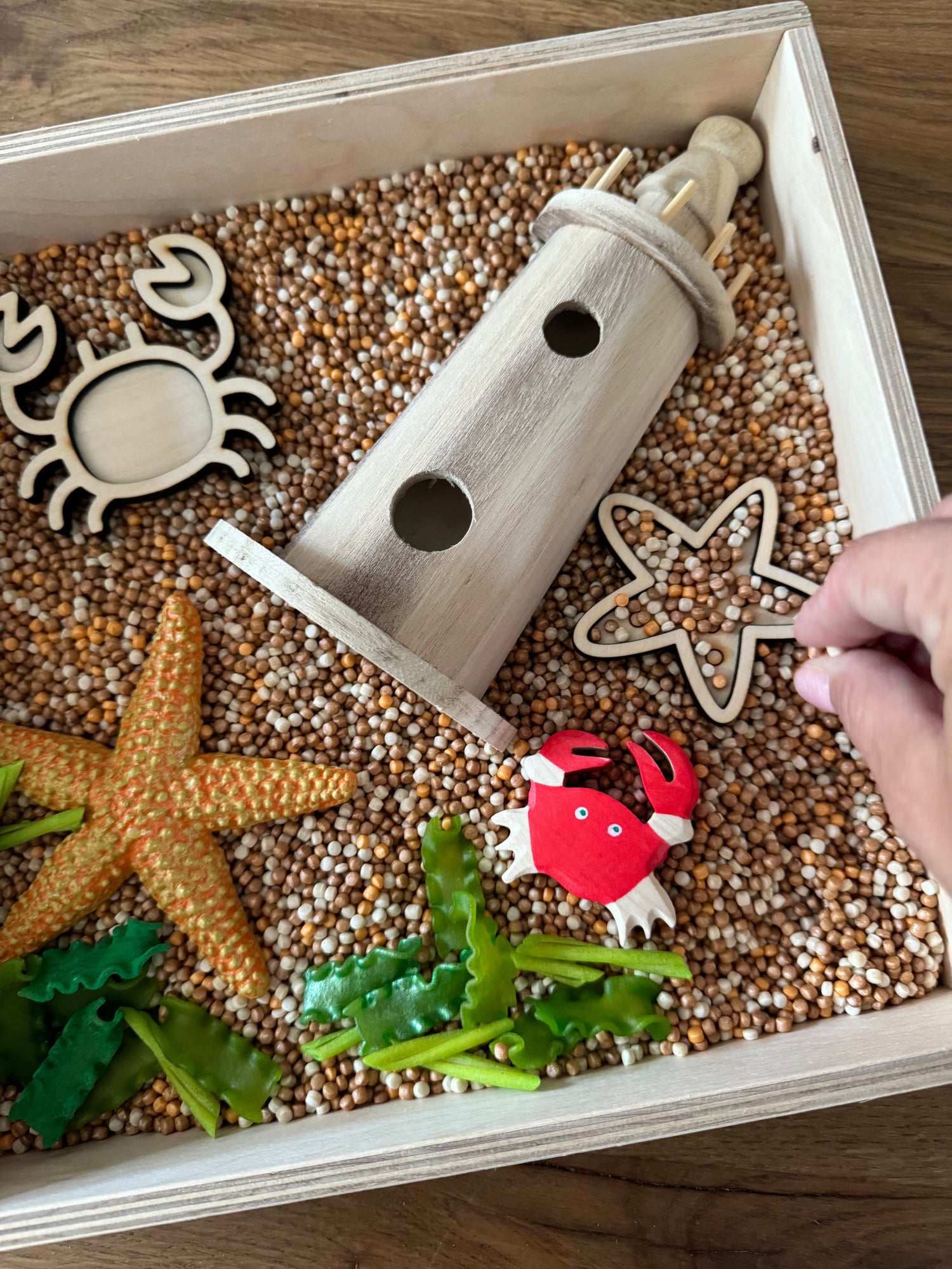 Kliederspel Sensory Beach Themenbox