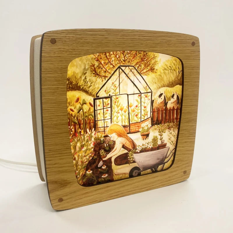 Saisonale Lampe Dimmbar | Eiche