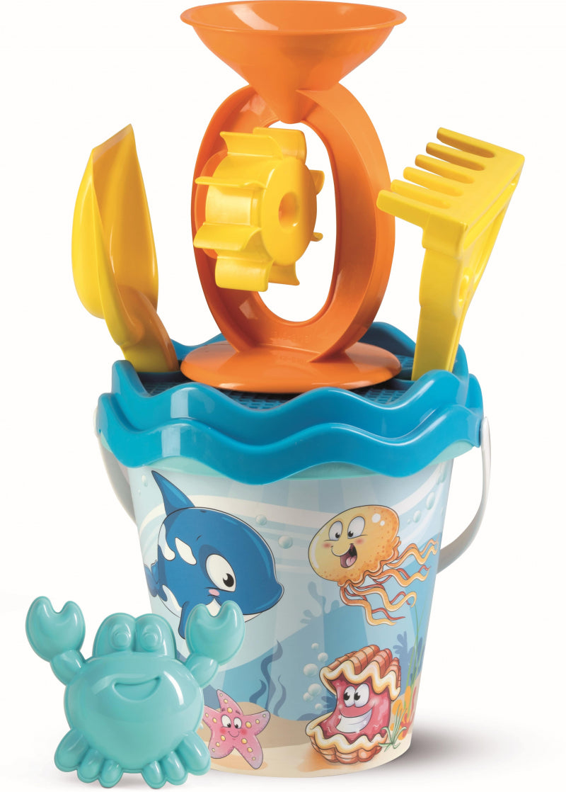 Emmerset met waterrad Happy Fish (6-delig/17cm)