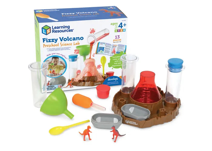 Sprudelndes Vulkan-Set mit Dinos