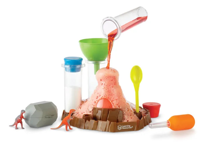 Sprudelndes Vulkan-Set mit Dinos