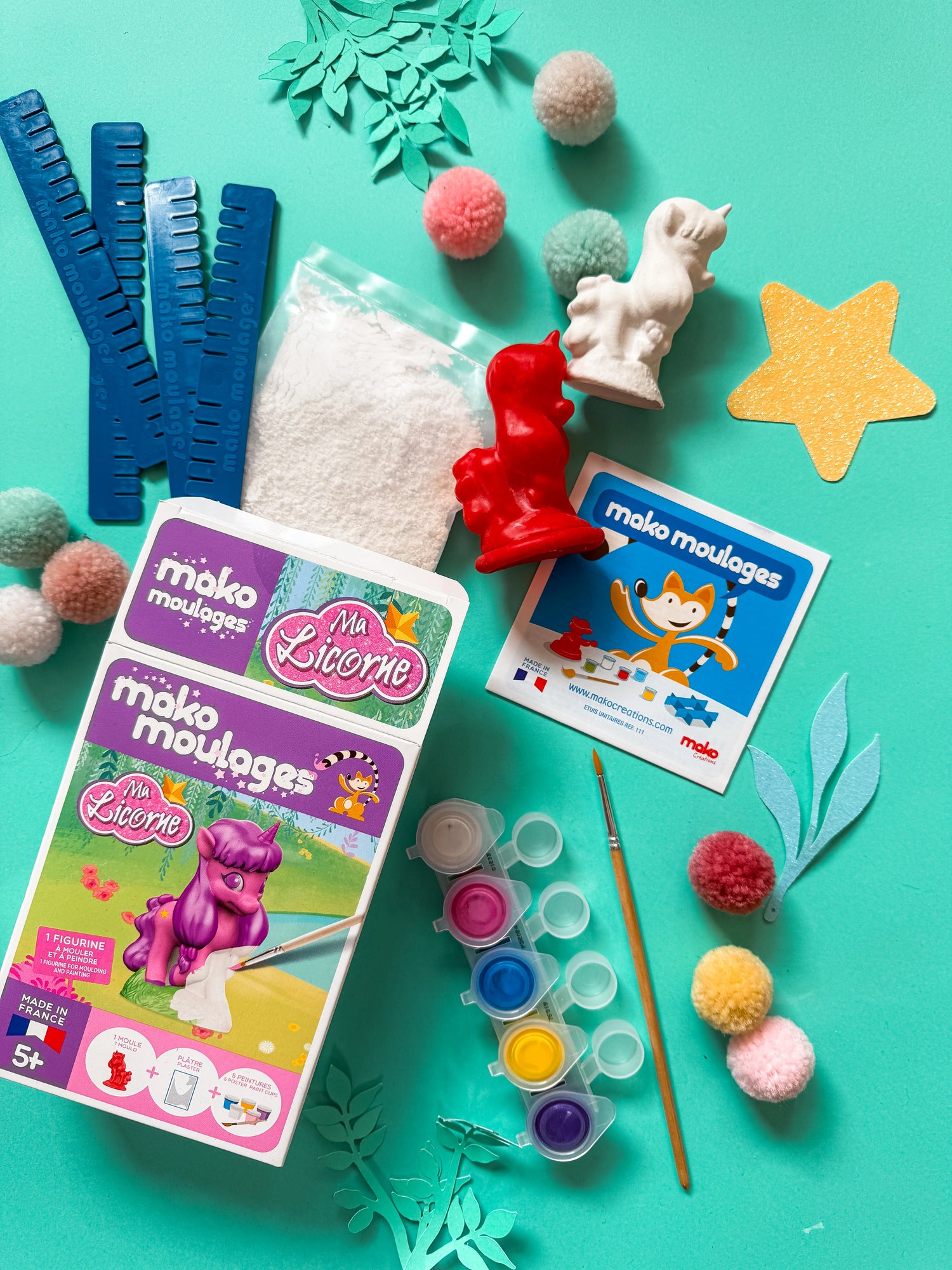 Mako Moulages - Eenhoorn lila