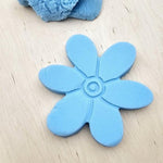 Blauw Speelzand in de vorm van een bloem 