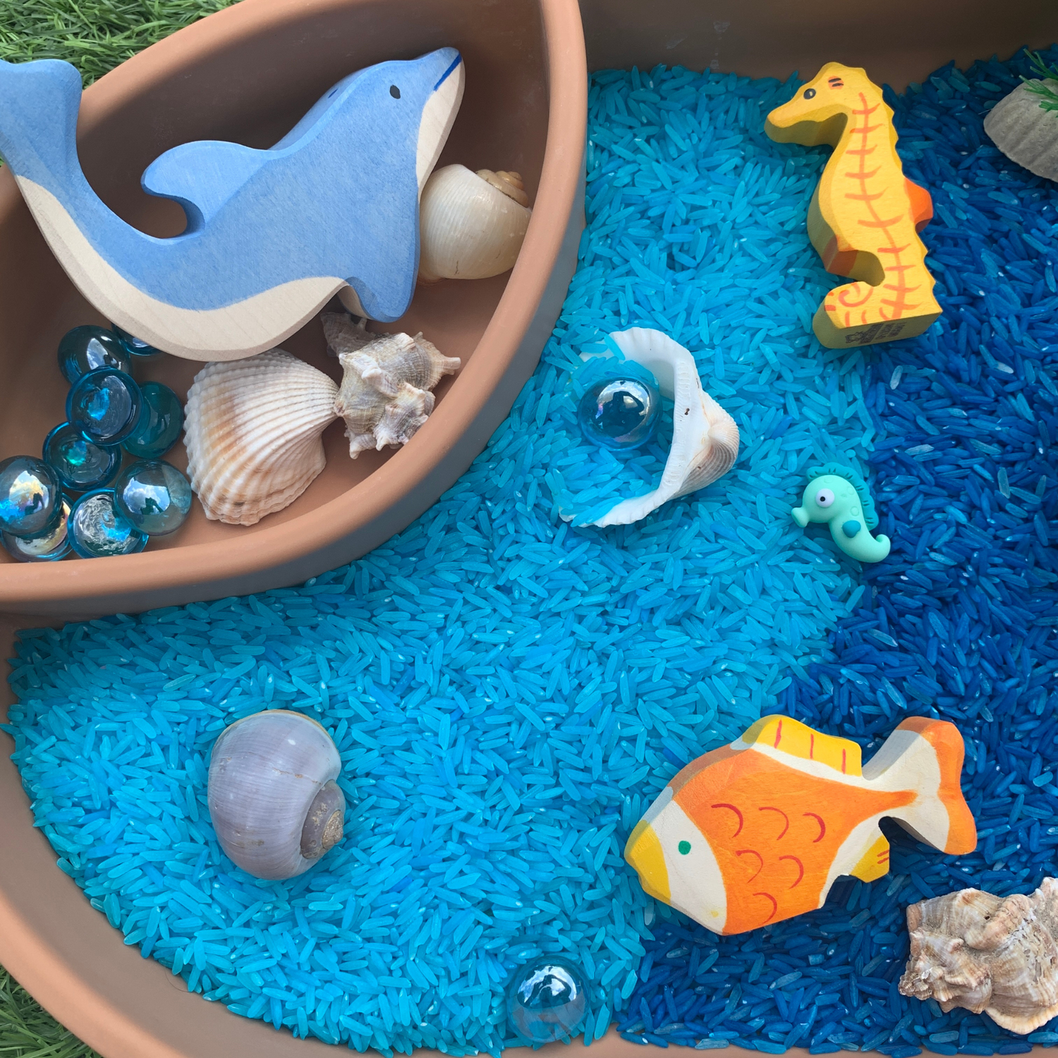 Kliederspel Sensorisches Spielset Ocean Box