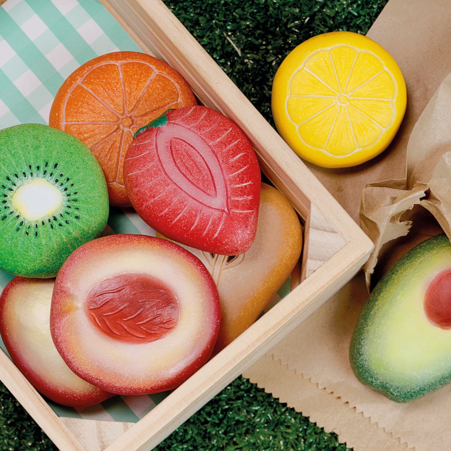 Sensorische Spielsteine ​​- Obst