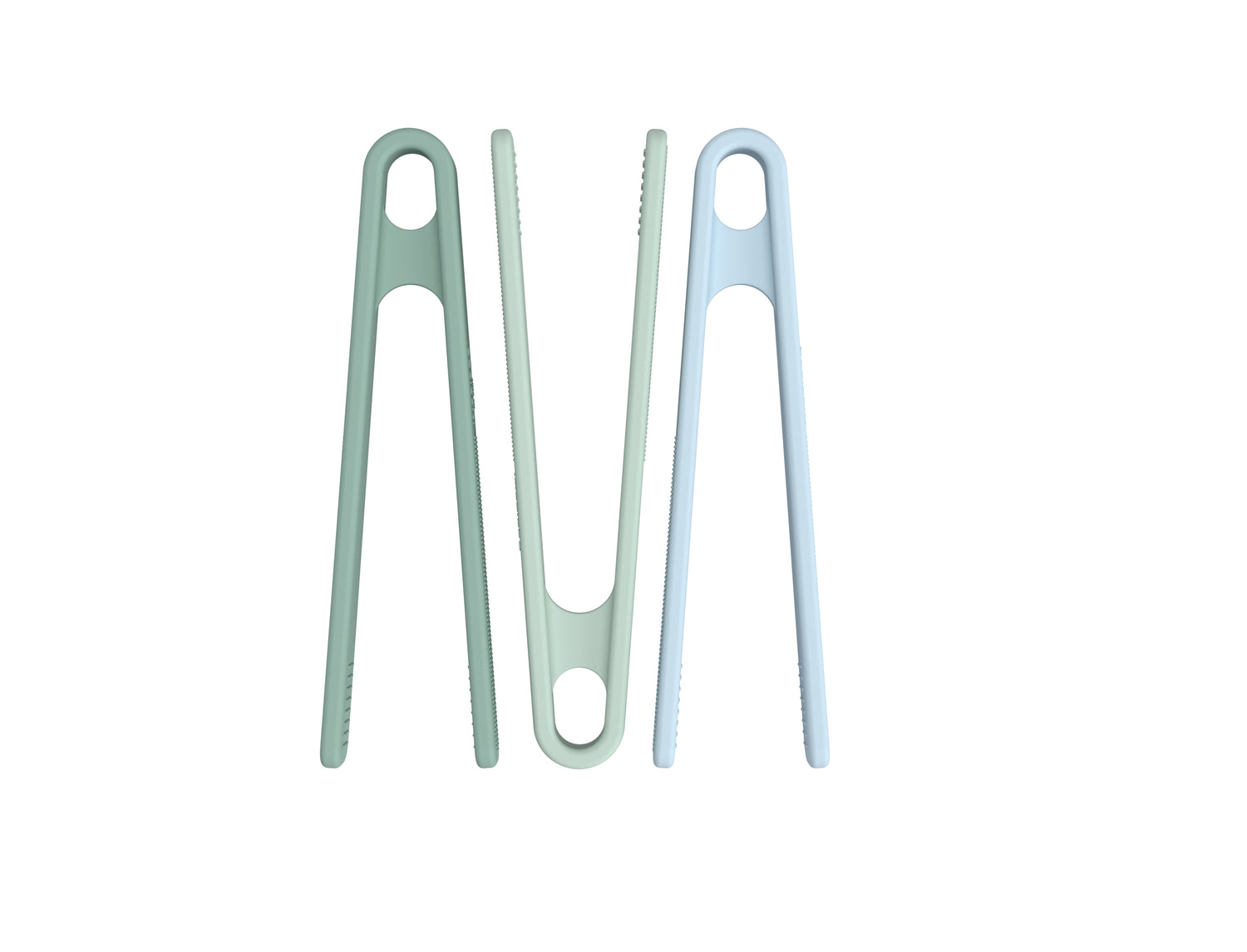 Inspire My Play silicone pincetten – Set van 3 (blauw/groen)