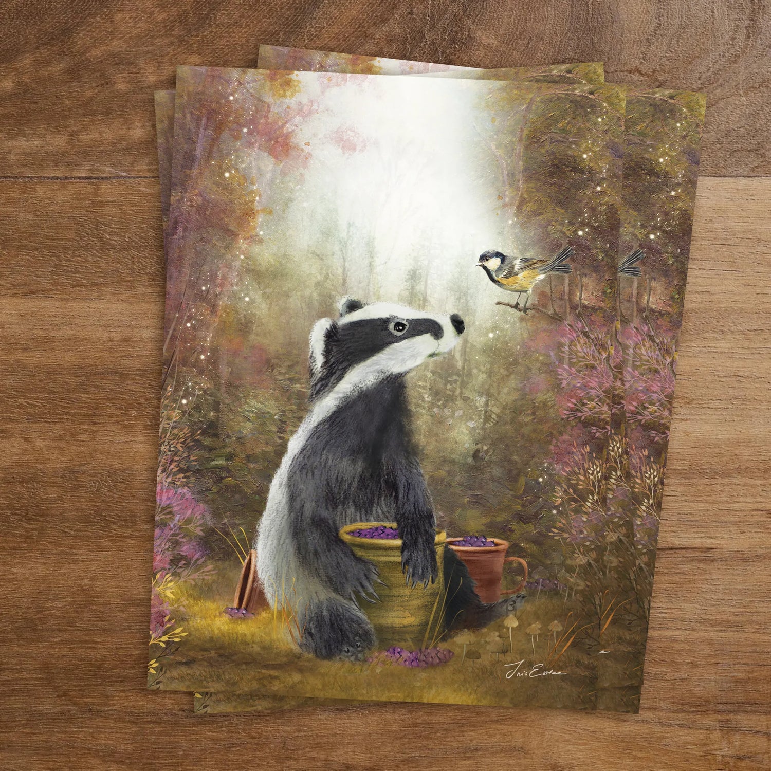 Blaubeerpicknick | Iris Esther - Postkarte