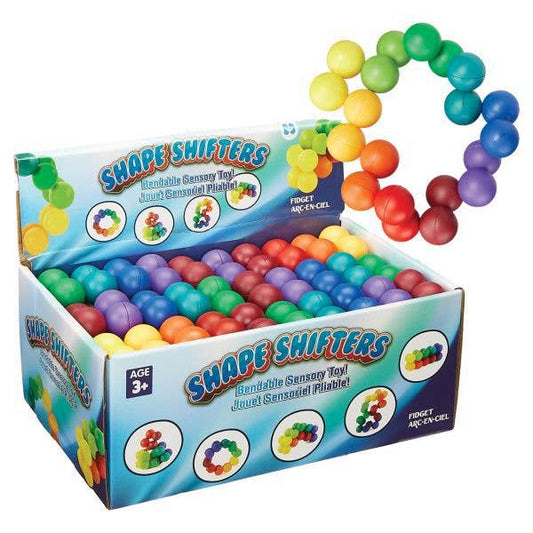 Fidget Toy met figuurtjes in de vorm van een regenboog - in doos