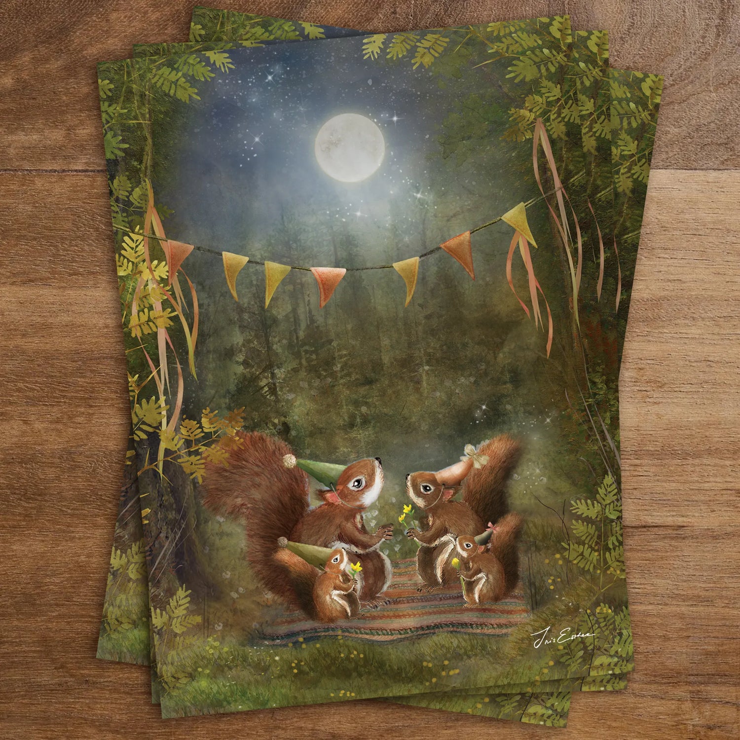 Vollmondparty | Iris Esther - Postkarte 