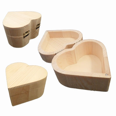 Houten hart ( doosje )