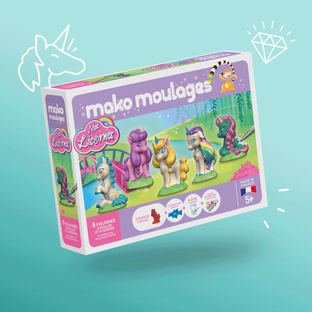 Mako Moulages - Eenhoorn set van 5