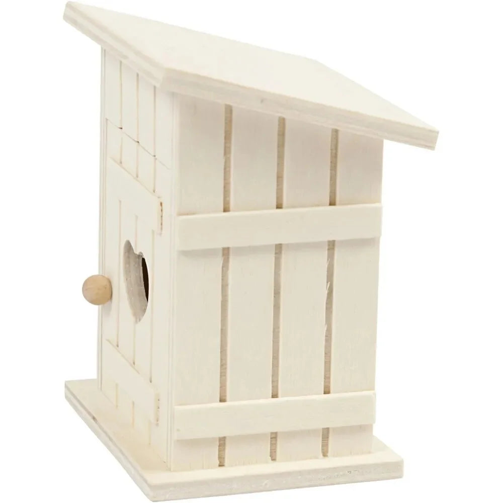 zijkant van een strand huisje