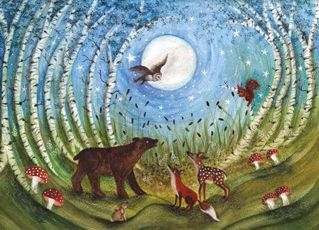 Waldtiere | Klugscheißer-Postkarte