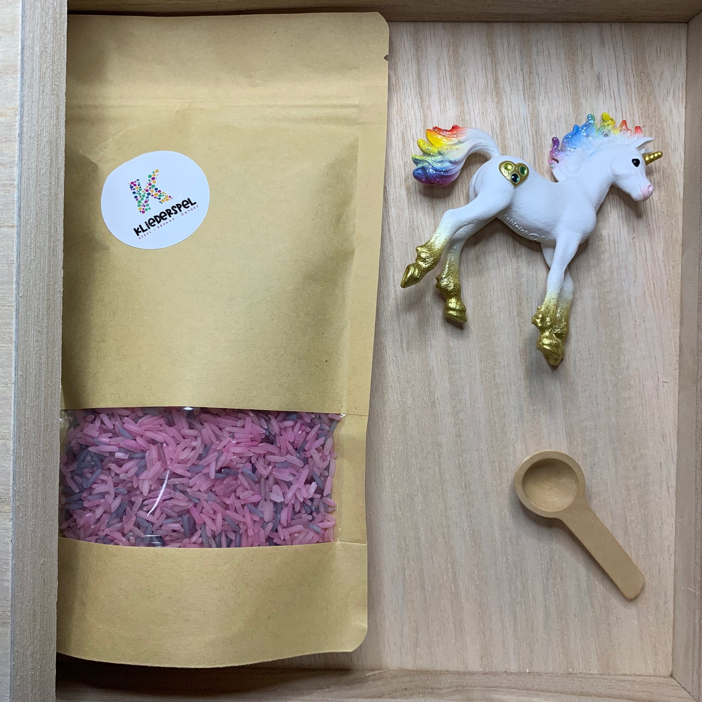 Einhorn-Set + Behälter mit Deckel