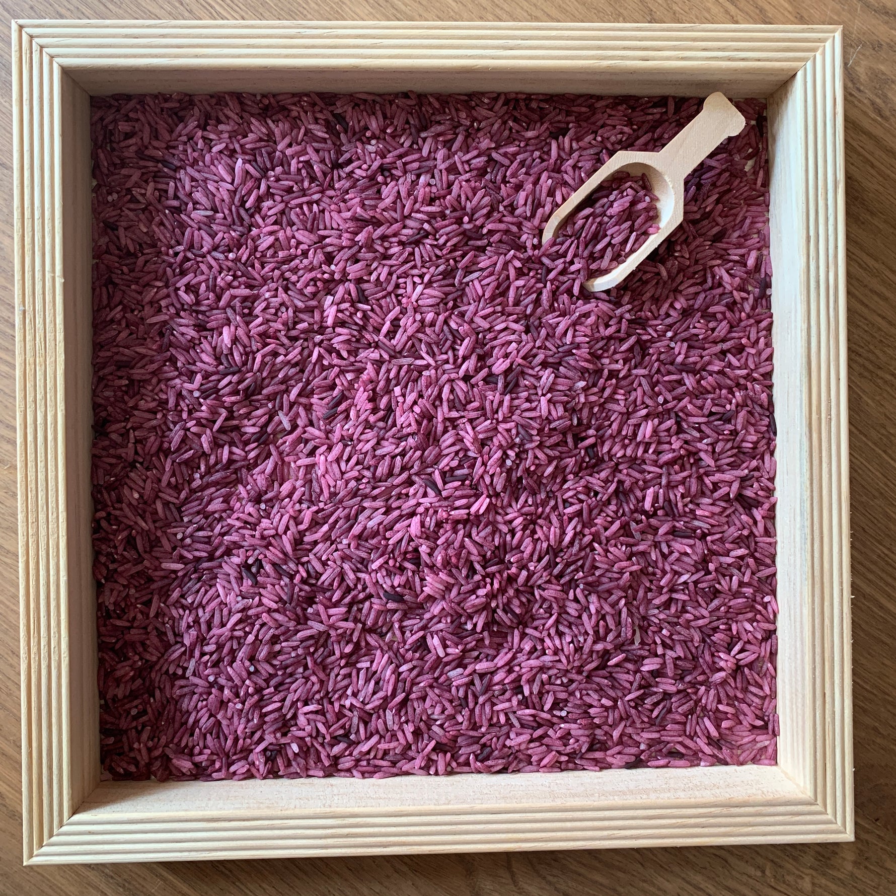 Speelrijst Paars met schepje