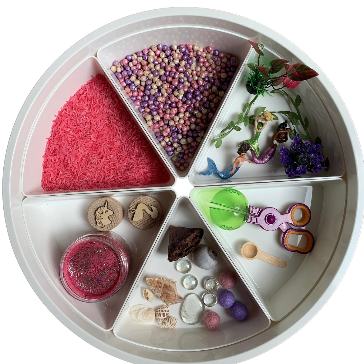 Spielbox mit Meerjungfrauen-Motiv